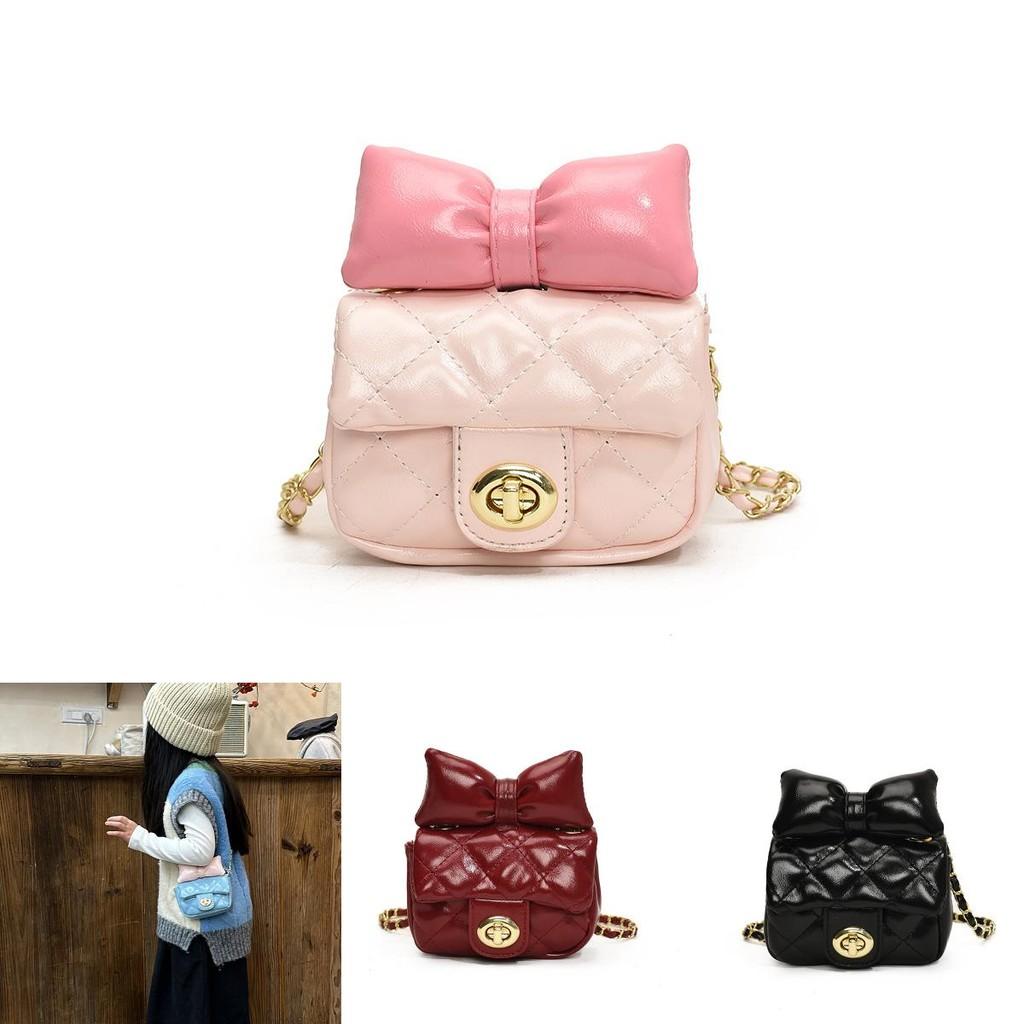 Adorable Butterfly Knot Mini Shoulder Bag For Boys And Girls With Chain Strap