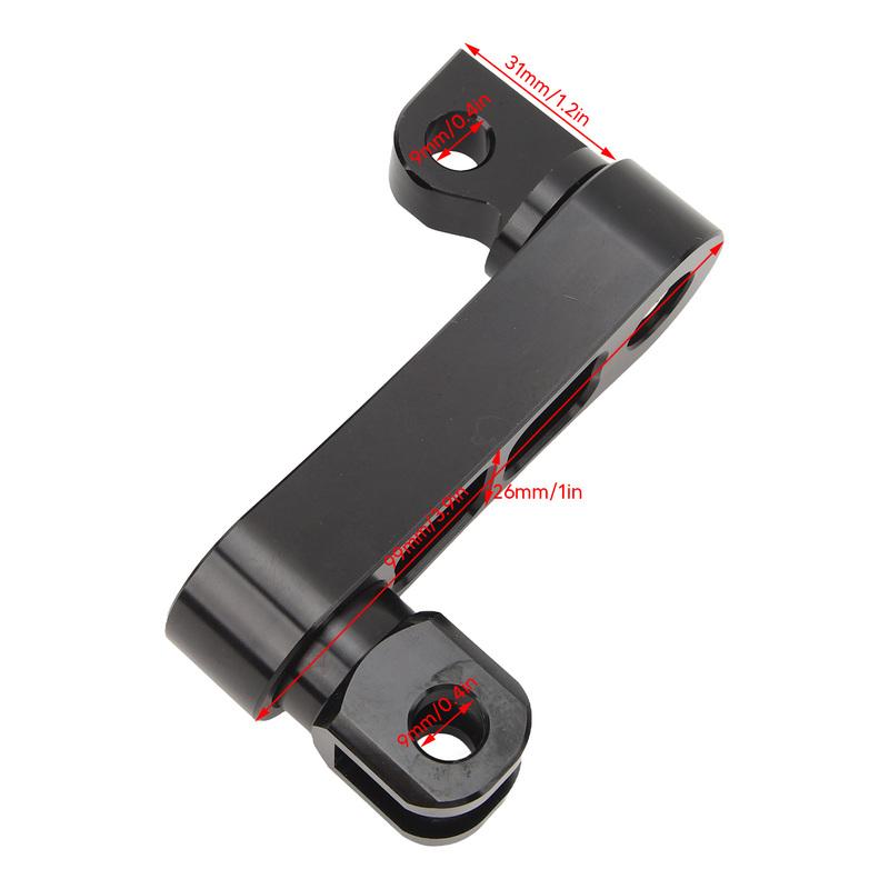 Motorcycle Foot Peg Highway Bracket 360° Adjustable Rugged Foot Peg Extension Bracket for Touring Foot Peg Highway Bracket