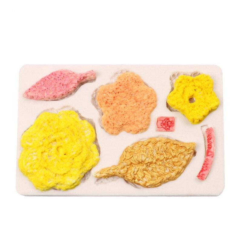 Мини-цветочная форма, форма для листа, формы для помадки, силиконовая форма для украшения торта из сахара