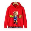 Dragon Ball Kids Hoodies Cloud of Hokage Sweatshirt Long Sleeve Children Clothes Boys Girls Cool Tops 3t-14t Years Kids Hoodies