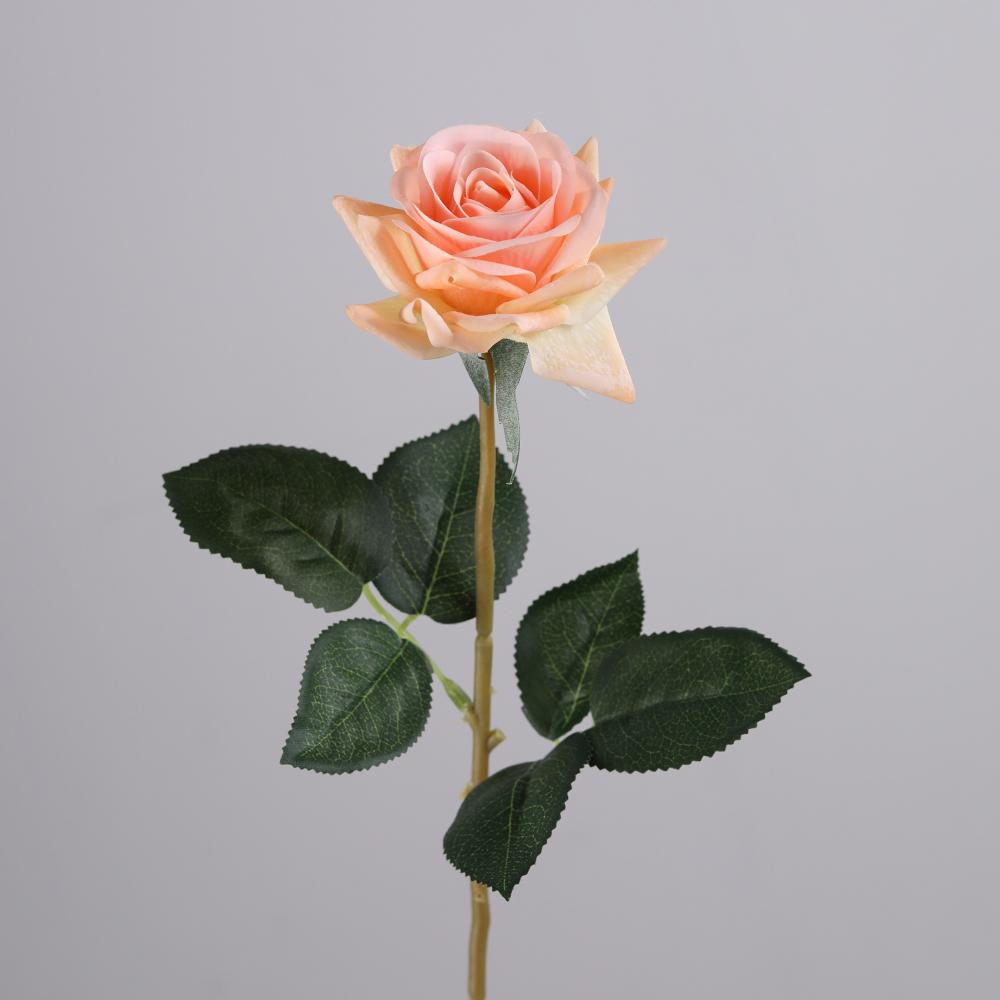 Hot Sale Latex Rose Single Artificial Flower Real Touch Rose Flower for Wedding Decoration