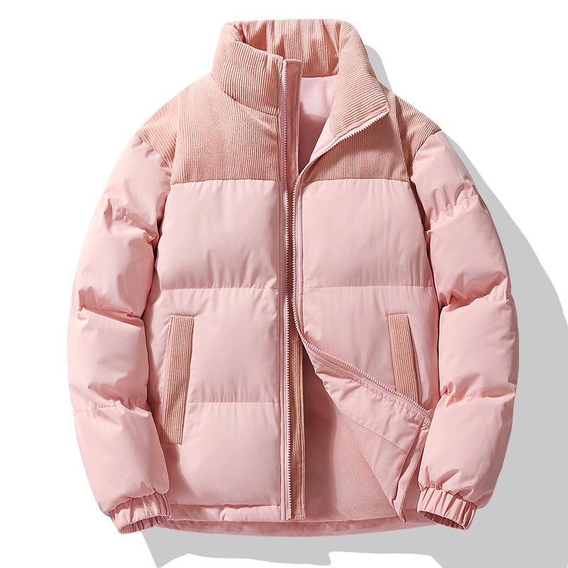 Trendy Cotton-padded Clothes Casual Windproof Stand-up Neck Cotton-padded Clothes Winter Men's and Women's Thickened Warm Cotton-padded Jackets