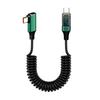 Charging Cable with Digital Display 480Mbps Data Transfer Universal Type-C 90-Degree Elbow