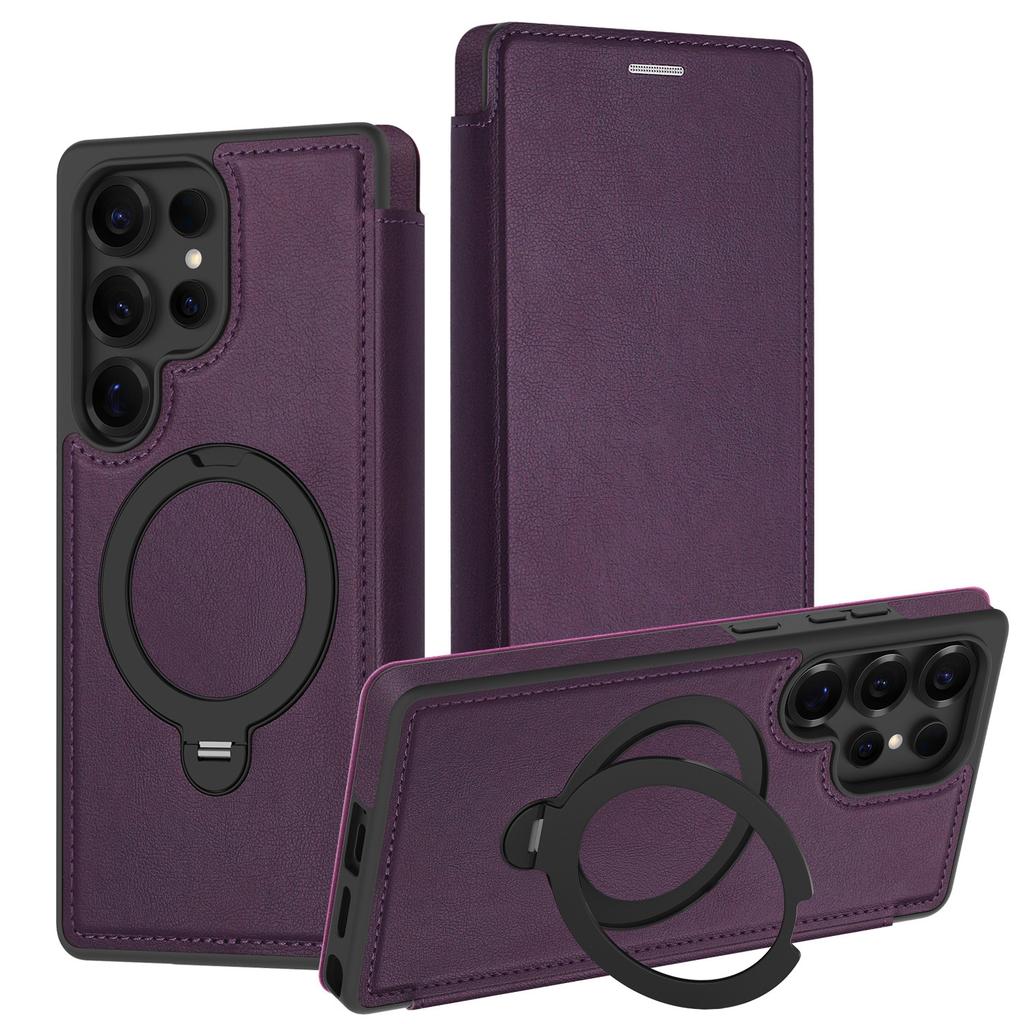Magnetic Phone Case for Samsung Galaxy S26 Ultra S25 Edge S24 Fe S23 Plus S22 A36 A56 A57 A55 A17 A26 Card Holder Leather Cover