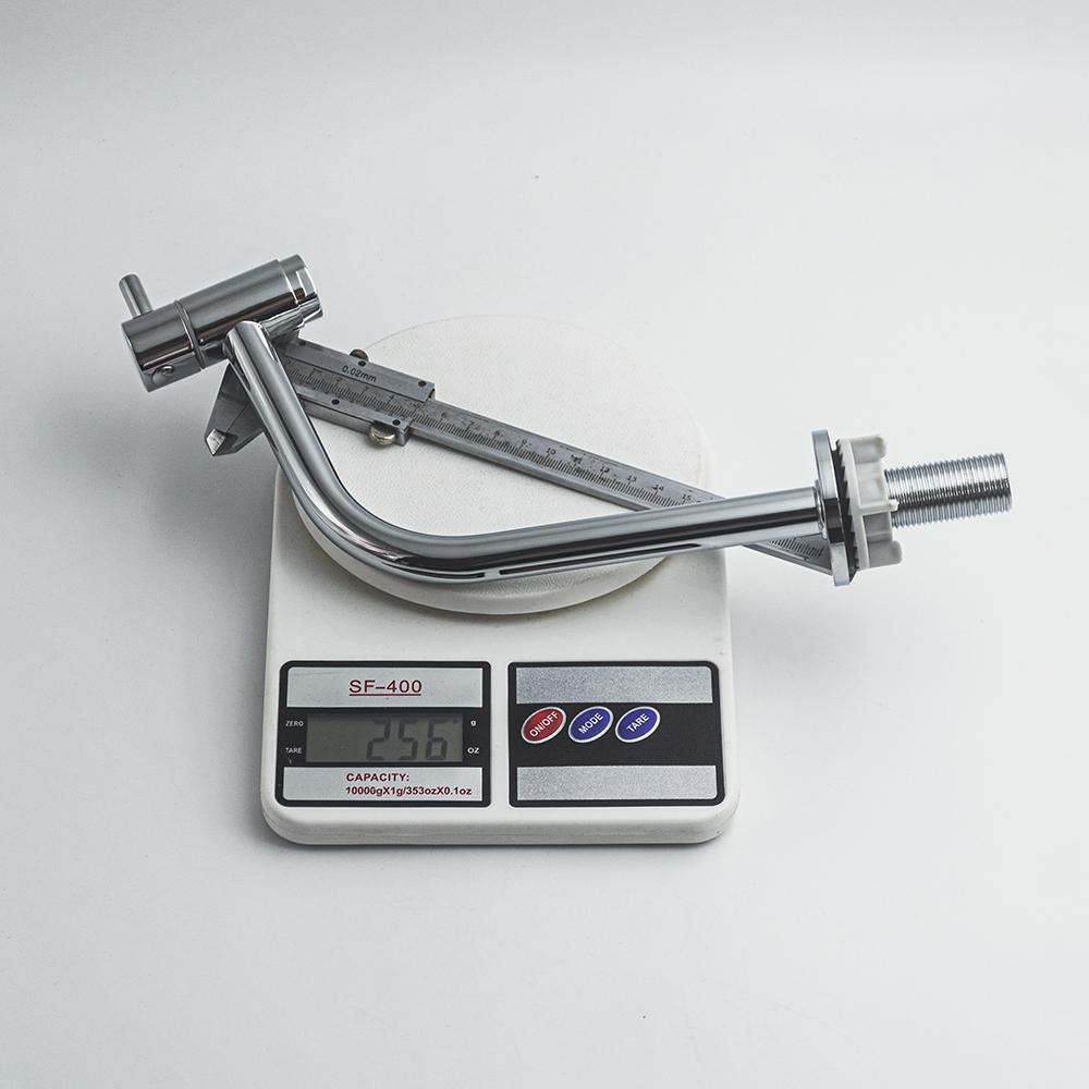 Modern Design Chrome Stainless 304 Brass Water Tap Deck Mounted Long Neck CP Pillar Tap for Kitchen or Outdoor Basin Use