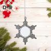 Снежинка Подвеска Рождественское украшение DIY Фото Подвесное украшение Сплав Снежинка Рождественская елка Настенный декор для окна Сад
