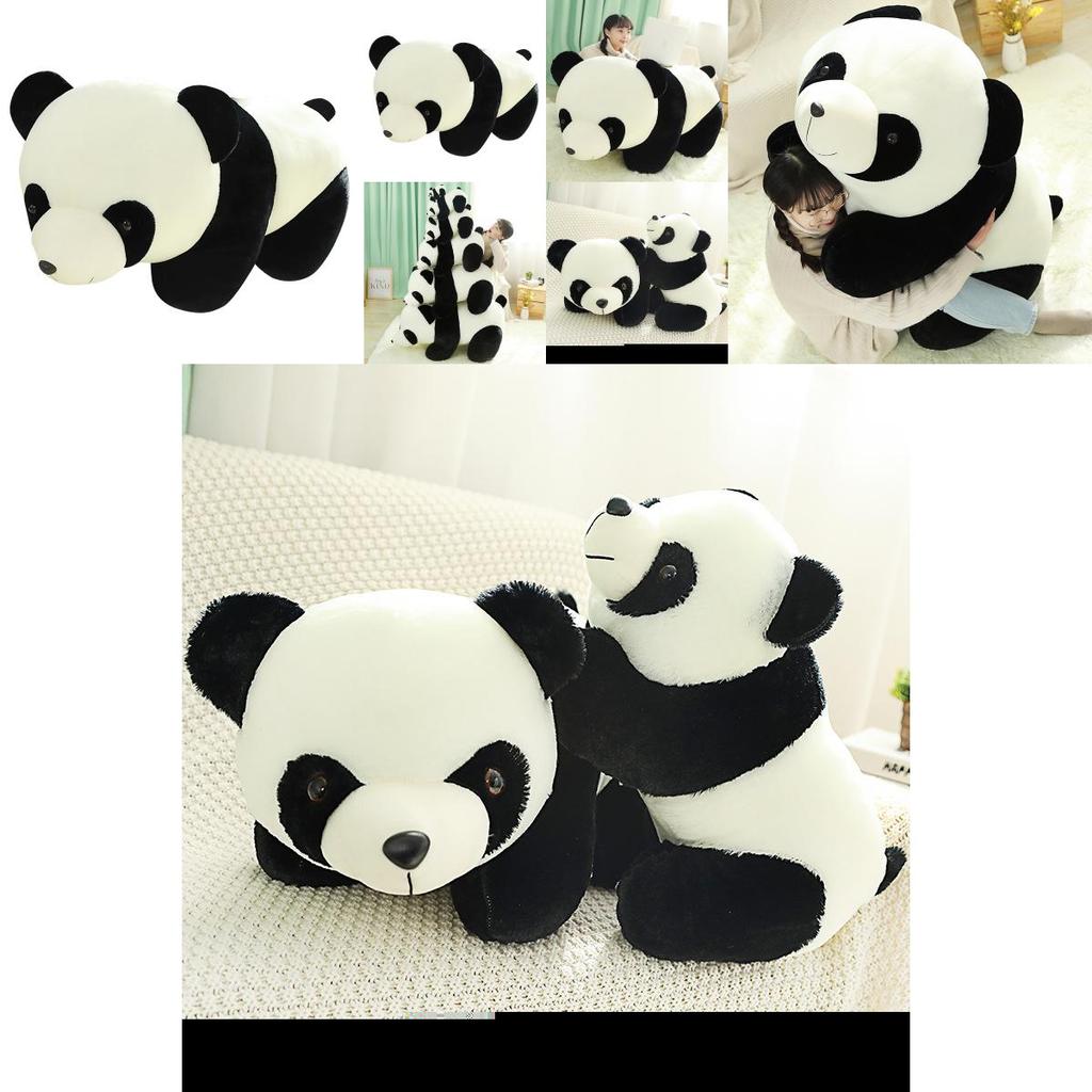 Adorable Panda Plush Toy Soft Cuddly Doll For Kids Creative Design In Various Sizes