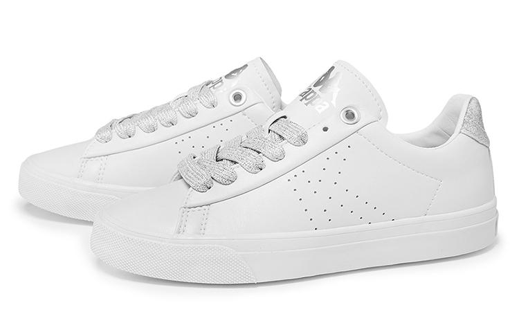 Women's Sneakers Kappa Slip Resistant Abrasion Resistant Cushioning Low top Skateboard Shoes Women's White