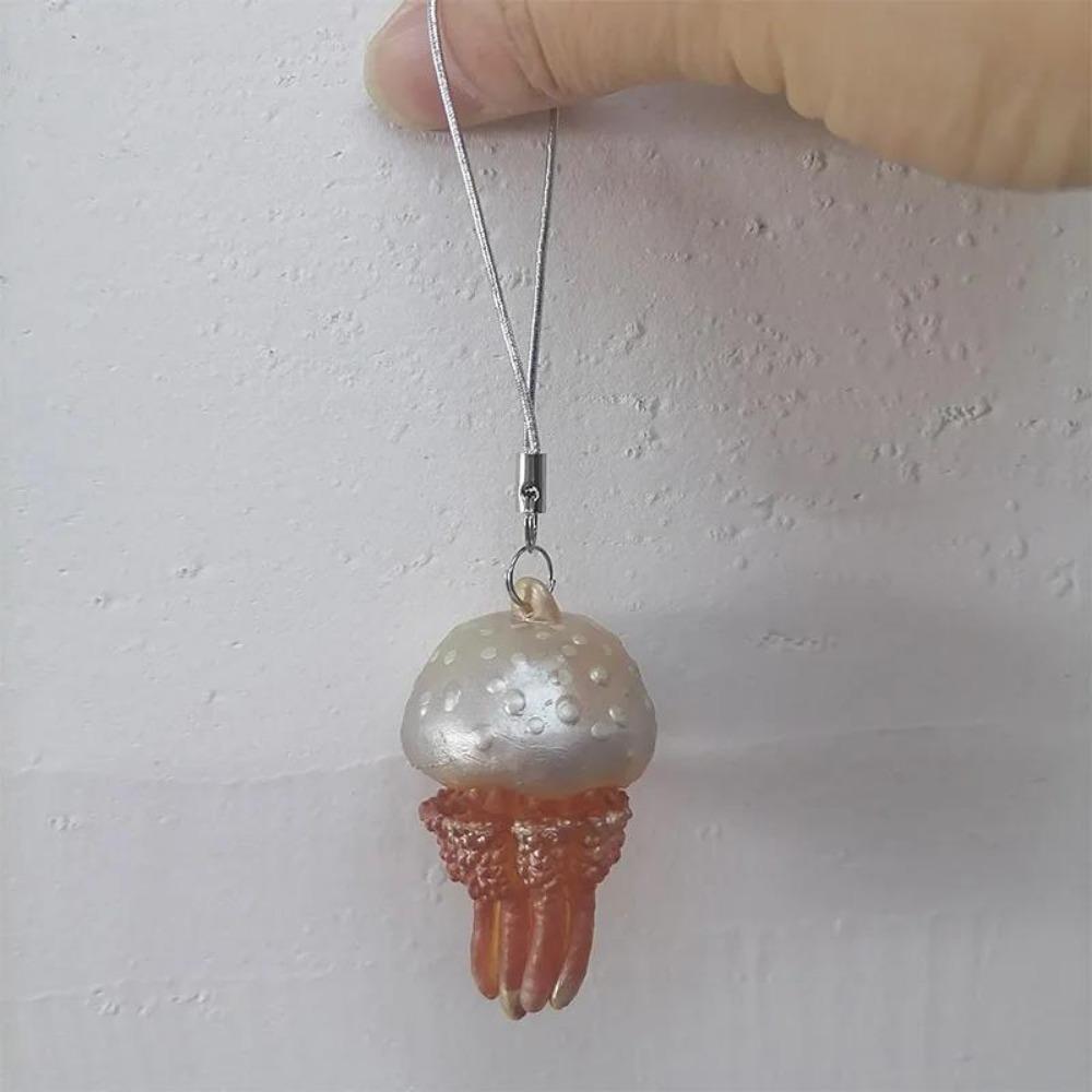 Брелок Медуза Капсульная Игрушка Симуляция Морского Организмы Модель Игрушка Стереограмма Гача Подвески Подарки