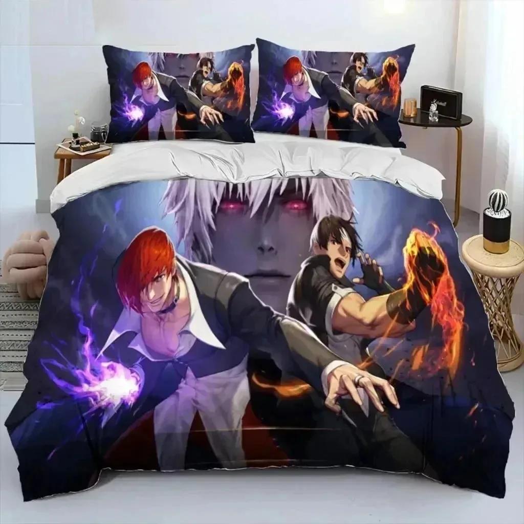 Game King Of Fighters Retro 3D NEW Duvet Cover Pillowcase Bedding Set Adult Girl Bedroom Decoration Children Single Double Large