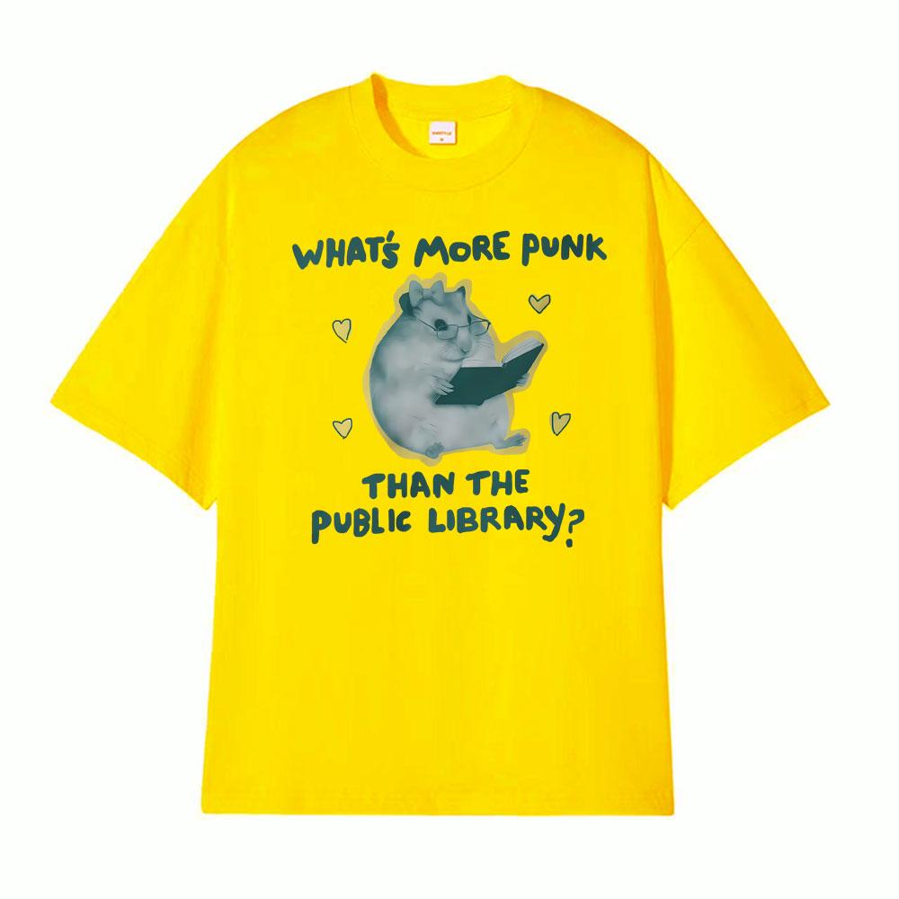 Funny Teacher Public Library Punk Unisex Bookworm Graphic Tshirts Men Women Fashion Vintage T Shirt High Quality Casual Tshirt