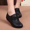 Fashion Designer Women Ballet Flats Black Genuine Leather Loafers Casual Shoes  New Buty Damskie Low Heel Chaussure Femme 89km