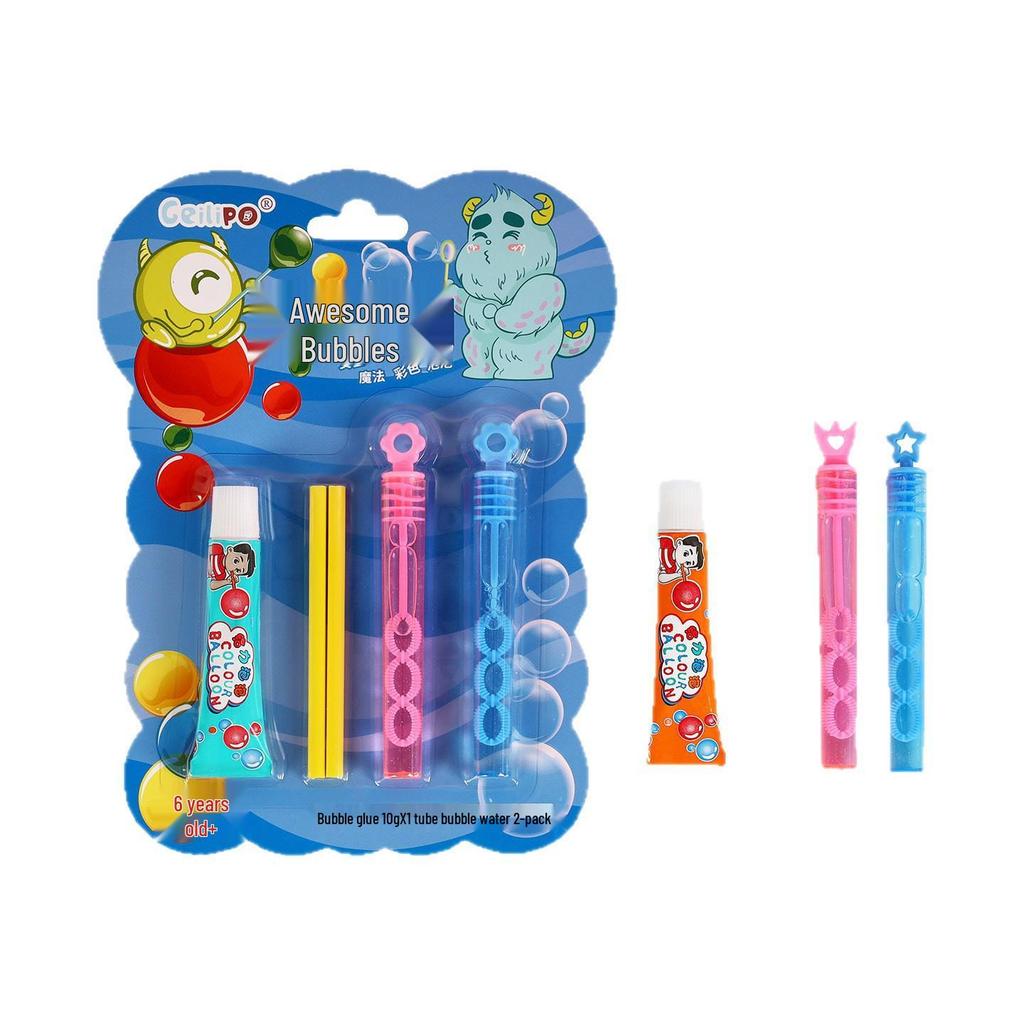 Seven-Color Bubble Gum Set - Unbreakable Bubble Ball Toy for Kids, Creative Gift for Students