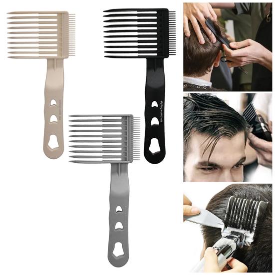 2 шт. парикмахерская расческа для стрижки волос, профессиональная позиционирующая, смешивающая, изогнутая, для домашнего салона, парикмахерская, мужская расческа для стрижки волос