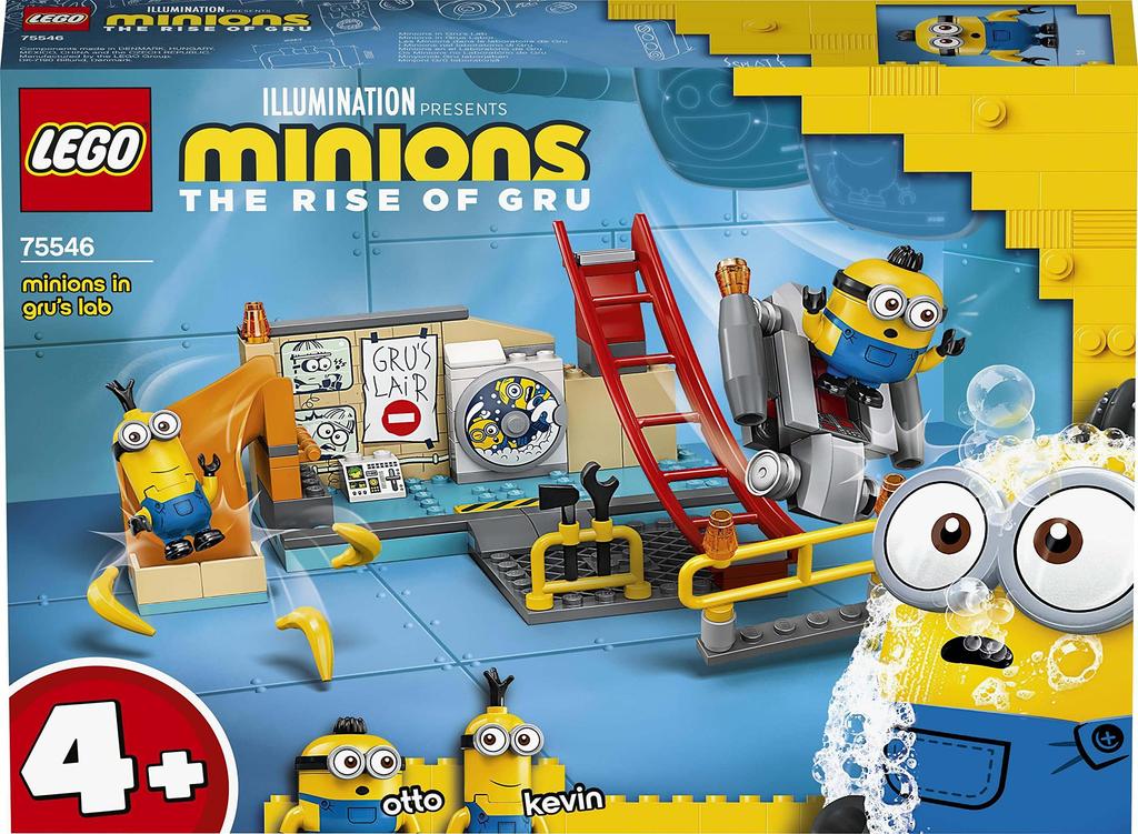 LEGO Minions Миньоны работают в лаборатории Грю 75546 Игрушечные блоки Подарок для мальчиков и девочек от 4 лет
