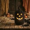 Handmade Knitted Halloween Pumpkins Decor Party Table Setting Home Door Decoration