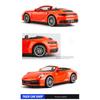 1/32 Porsche 911 Carrera Supercar литая модель игрушечного автомобиля со звуком и светом для детей