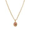 18K Gold Plated Stainless Steel Floral Pendant Necklace – Delicate Flower Design, Bohemian Jewelry for Women