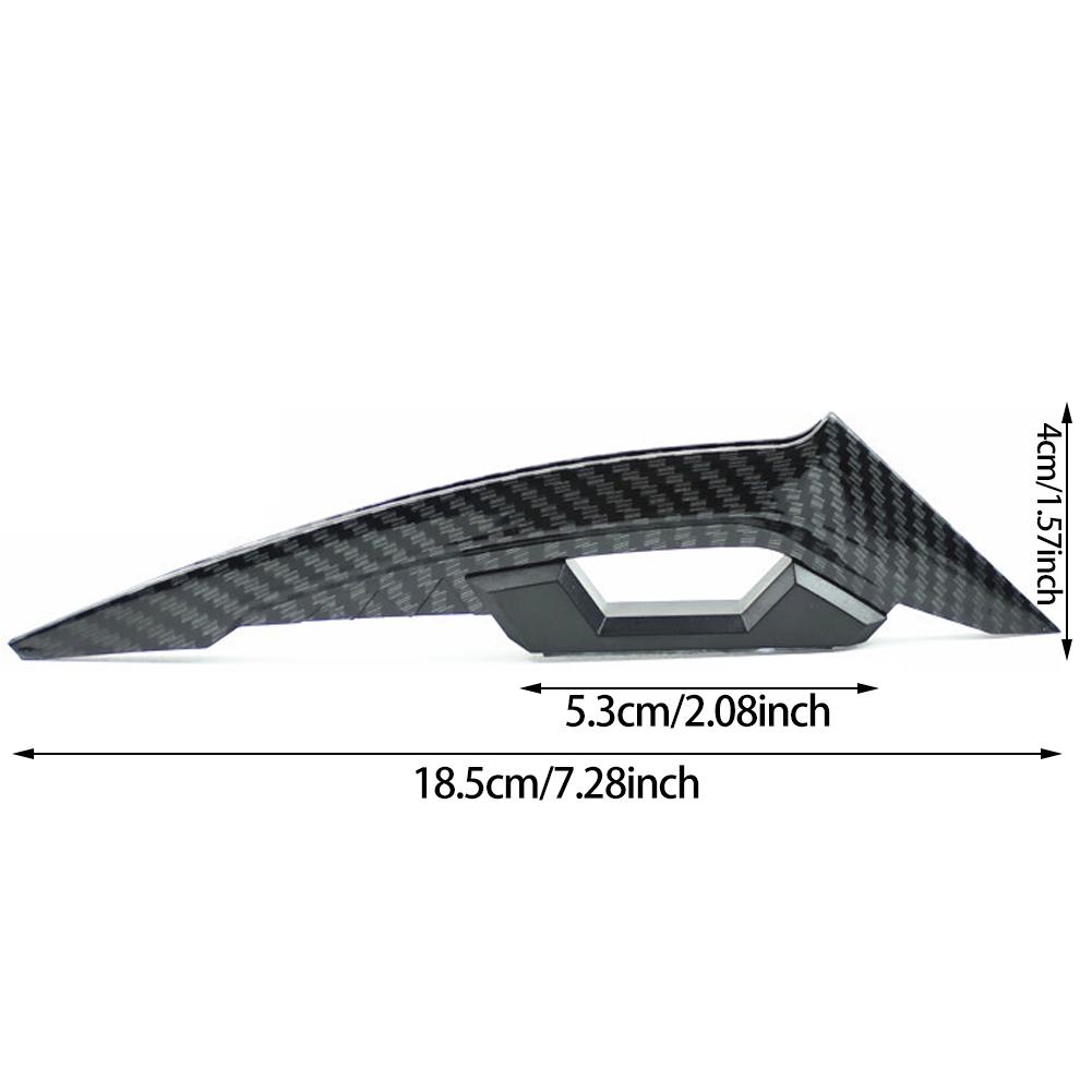 2Pcs Motorcycle Winglets Front Side Spoiler Aerodynamic Wing Set Fixed Wind Wing with Adhesive Decoration Sticker