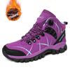 Кроссовки для походов на открытом воздухе Cross-Border с высоким берцем — модная дышащая теплая хлопковая обувь на шнуровке для пар на осень/зиму.