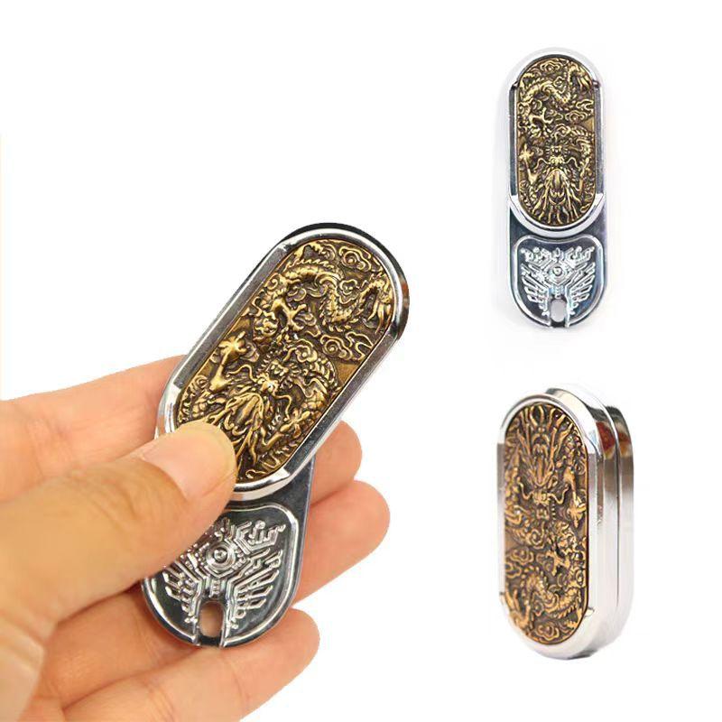 Decompression Magnetic Push Card Mechanical Slider Clicker Pushing Plate Coin Edc Relieve Stress Relief Toy Fidget Antistresse