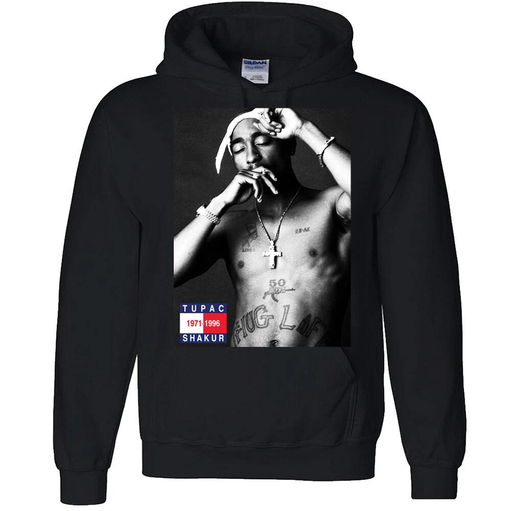Хулиганская жизнь Вдохновлено Тупаком Худи Легенда Рэпа 2Pac 90-е Хип-Хоп tribute пуловер
