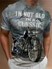 1976 Футболка Мужская Мотоцикл Футболка Гоночный Костюм Camiseta Рубашка Мужская 3D Печать Мотоцикл Футболка Мотор Байкер Винтаж Короткий Рукав