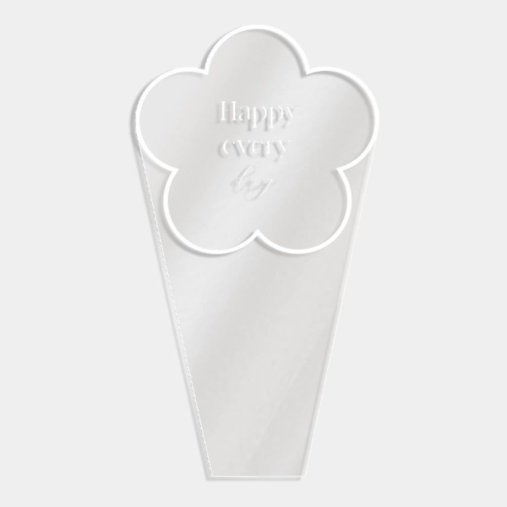 50 шт. Целлофановая упаковка для цветов, пластиковые пакеты в форме цветка, пакет для упаковки букетов