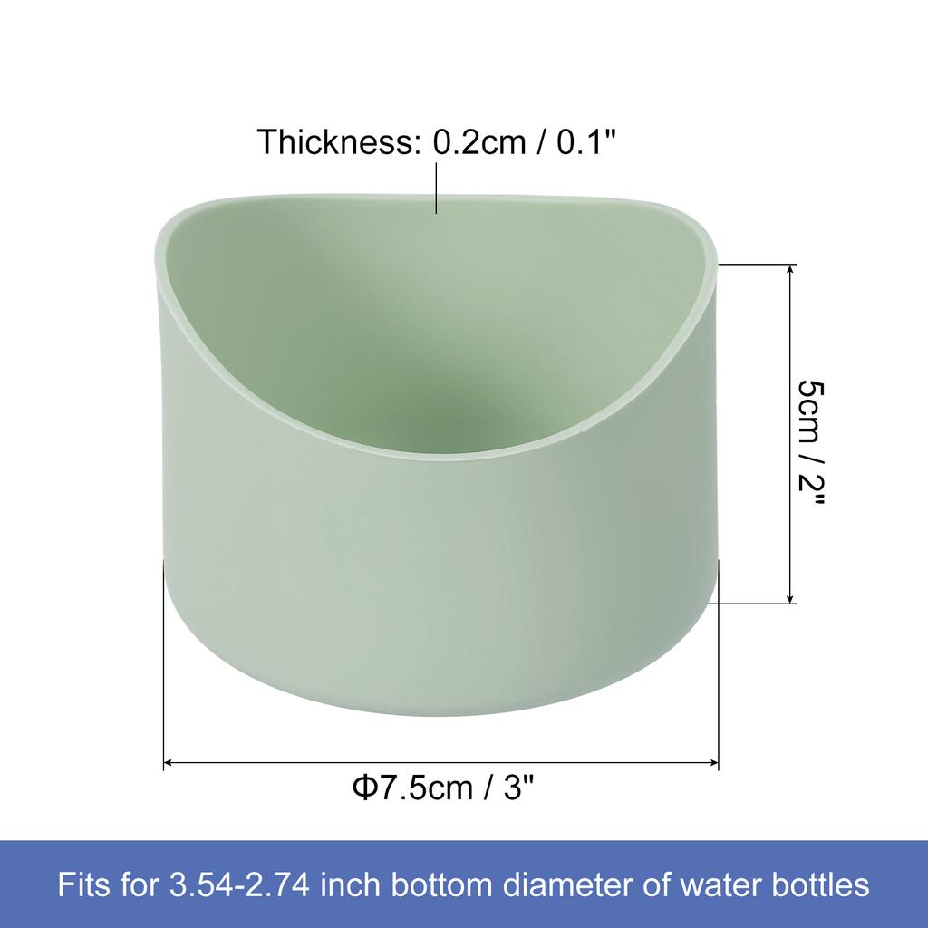 2pcs Protective Silicone Boot Sleeve for 12-24 oz Water Bottle Bottom Silicone Anti-Slip Sleeve Cover Irregular Shape Cup