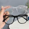 Женские очки для близорукости с квадратной отделкой, сверхлегкая оправа большого размера с защитой от синего света, очки по рецепту, минус очки, диоптрии от 0 до -6,0