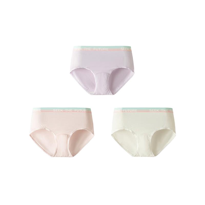 Balabala Girl's Antibacterial Breathable Briefs 3-Pack