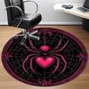 1PC Spider Web Pattern Office Round Area Rug, Mat Suitable For Office, Under Office Chairs Bedroom Living Room Home Decor, Room Deco