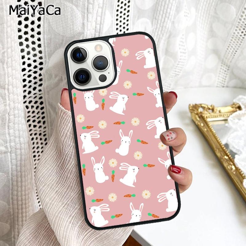Чехол для телефона Кролики Зайчики Для iPhone 17 Air 16 16e 15 plus 11 12 13 14 pro max корпус coque