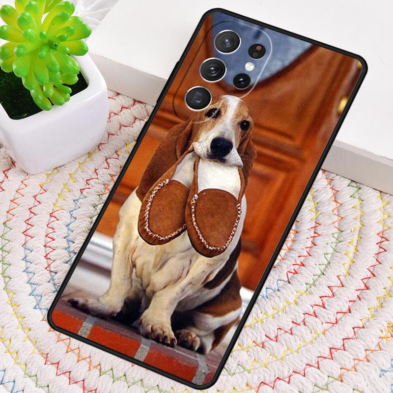 Бассет-хаунд милый мультяшный щенок Собака Чехол для телефона для Samsung Galaxy note 10 pro S26 Ultra S23 S24 FE S25 S21 S22 PLUS Чехол