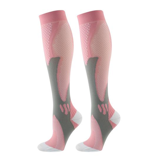 1 пара унисекс спортивных носков компрессионные носки для йоги длиной до колена с длинными трубками высокоэластичные обтягивающие нескользящие носки теплые чулки для повседневной жизни