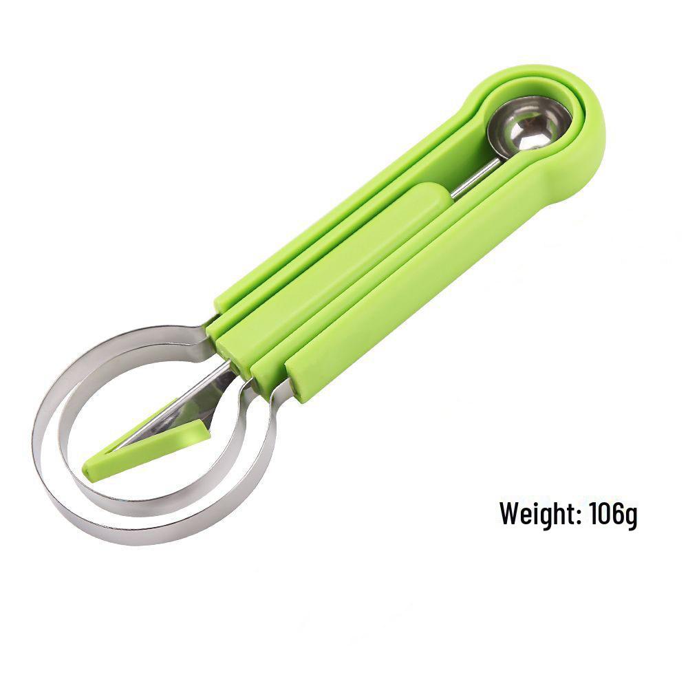 Набор ножей для карвинга по арбузу из нержавеющей стали с двусторонней ложкой для фруктовых шариков