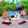Micro-landscape Ancient-style Poetry and CalligraphyLi Bai Art Decorative Items and Accessories Miniature Small Ornaments