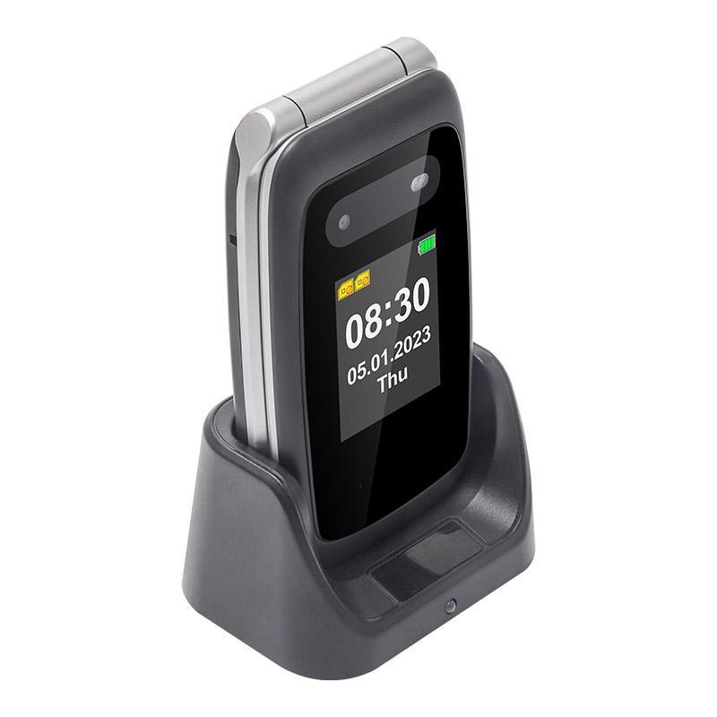 V202T раскладной телефон с двумя экранами, большими кнопками, аккумулятором 1450 мАч, экстренным вызовом, фонариком, двумя SIM-картами, Bluetooth 4G, мобильный телефон