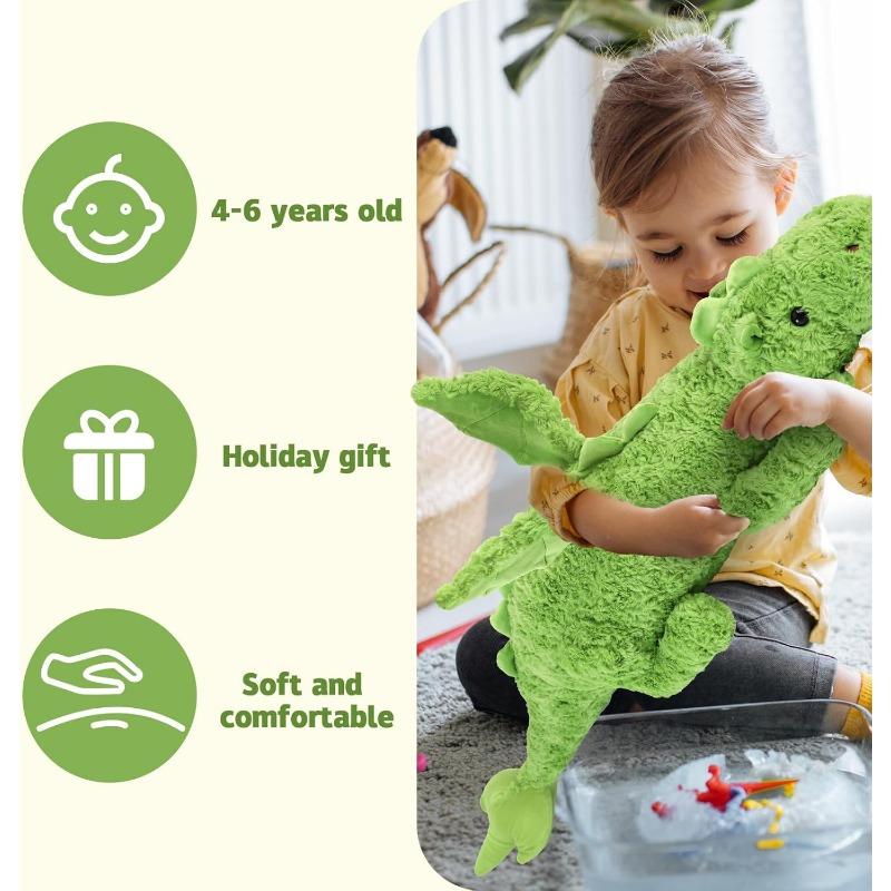 65/90cm Cute Lucky Dragon Plush Pillow,Soft Flying Dragon Stuffed Animals, Large Kawaii Dragon Animal Plushies Toy,Perfect for Adults