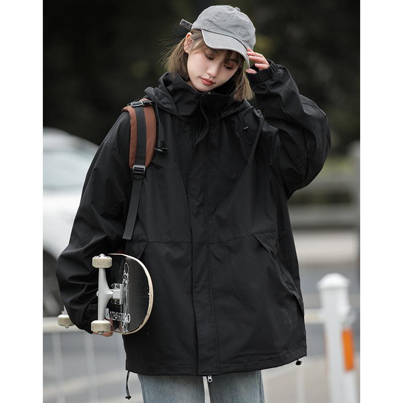 Пара модных брендовых курток мужская осенняя новая уличная ветрозащитная и водонепроницаемая рабочая одежда повседневная куртка свободная куртка