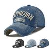 Унисекс бейсболки с вышивкой букв CAPRICORN, уличные регулируемые, весенне-осенние, повседневные, солнцезащитные