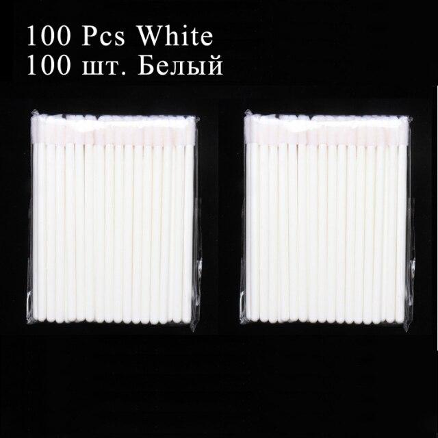 50/100pcs Disposable Makeup Lip Brush Lipstick Mascara Wands Applicators Eyelash Eyeshadow Lip Gloss Brushes Cosmetic Tools