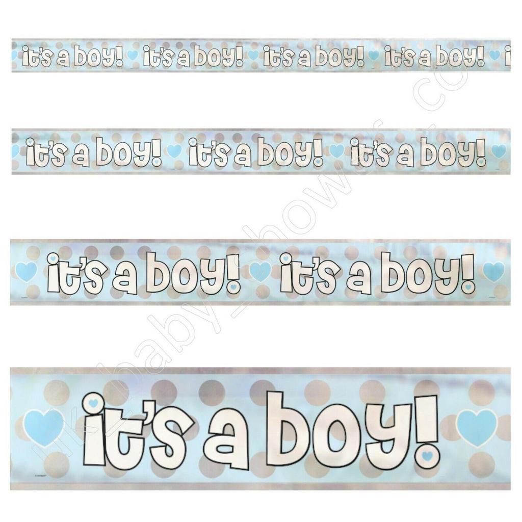 Unique Party Its A Boy Foil Baby Shower Banner