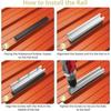 Panel Mounting Brackets, 6 Pieces 200mm Short Aluminum Mounting Rail Include M5.5 * 30mm Screws + Rubber Pads - DD