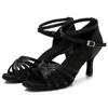 Women Ballroom Latin Tango Dance Shoes Salsa High Heeled 7CM