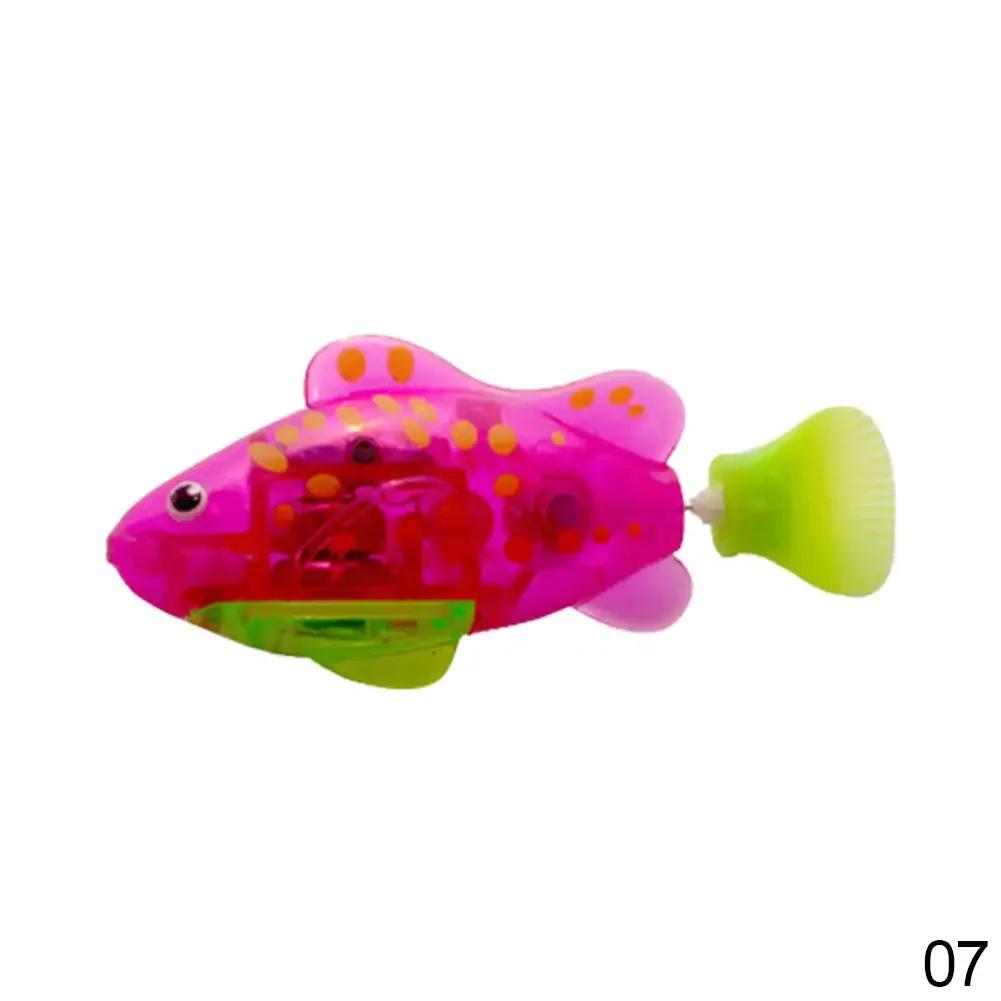 Pet Cat Toy LED Interactive Swimming Robot Fish Toy for Cat Glowing Electric Fish Toy To Stimulate Pet's Hunter Instincts