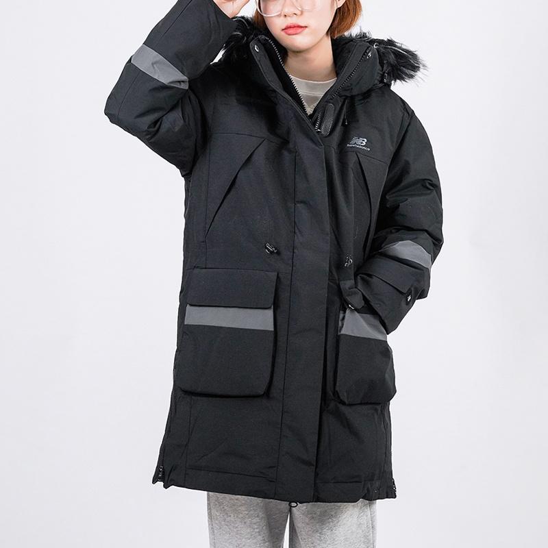 New Balance Down Jackets Women's Black Hooded Moderate Other NPA46022-BK