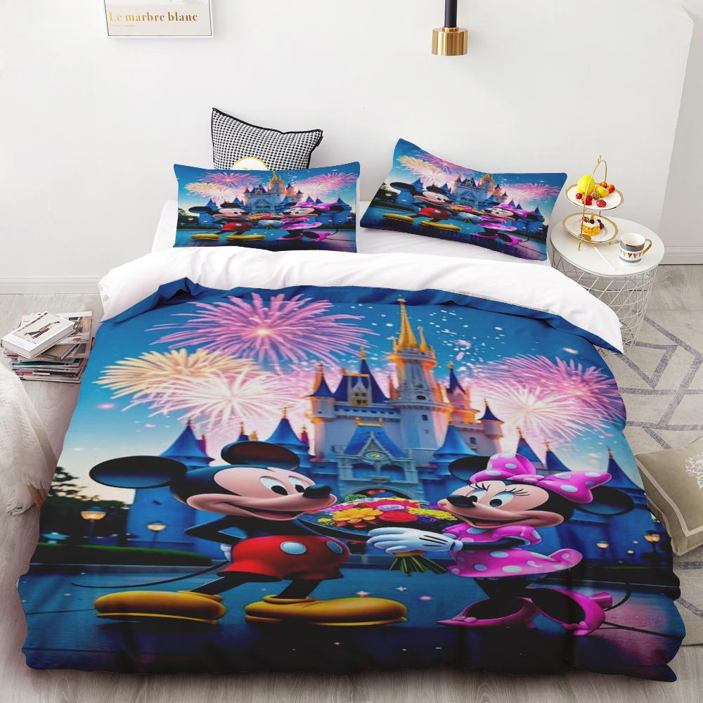 Mickey Anya Forger Duvet Cover Set Comforter Bedding 3d Children'S Bedding Set 3-Piece 1 Quilt Cover King Size best gifts