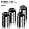 AABIH1 4Pcs Aluminum Round Car Wheel Tire Valve Caps For Mercedes Benz W176 W177 W204 W205 W212 W213 W206 X156 X253 W117 Accessories
