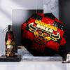 Складной зонт Red Bulls Basketball, автоматический зонт с 8 спицами для путешествий, кемпинга. Подарок на Хэллоуин, Рождество